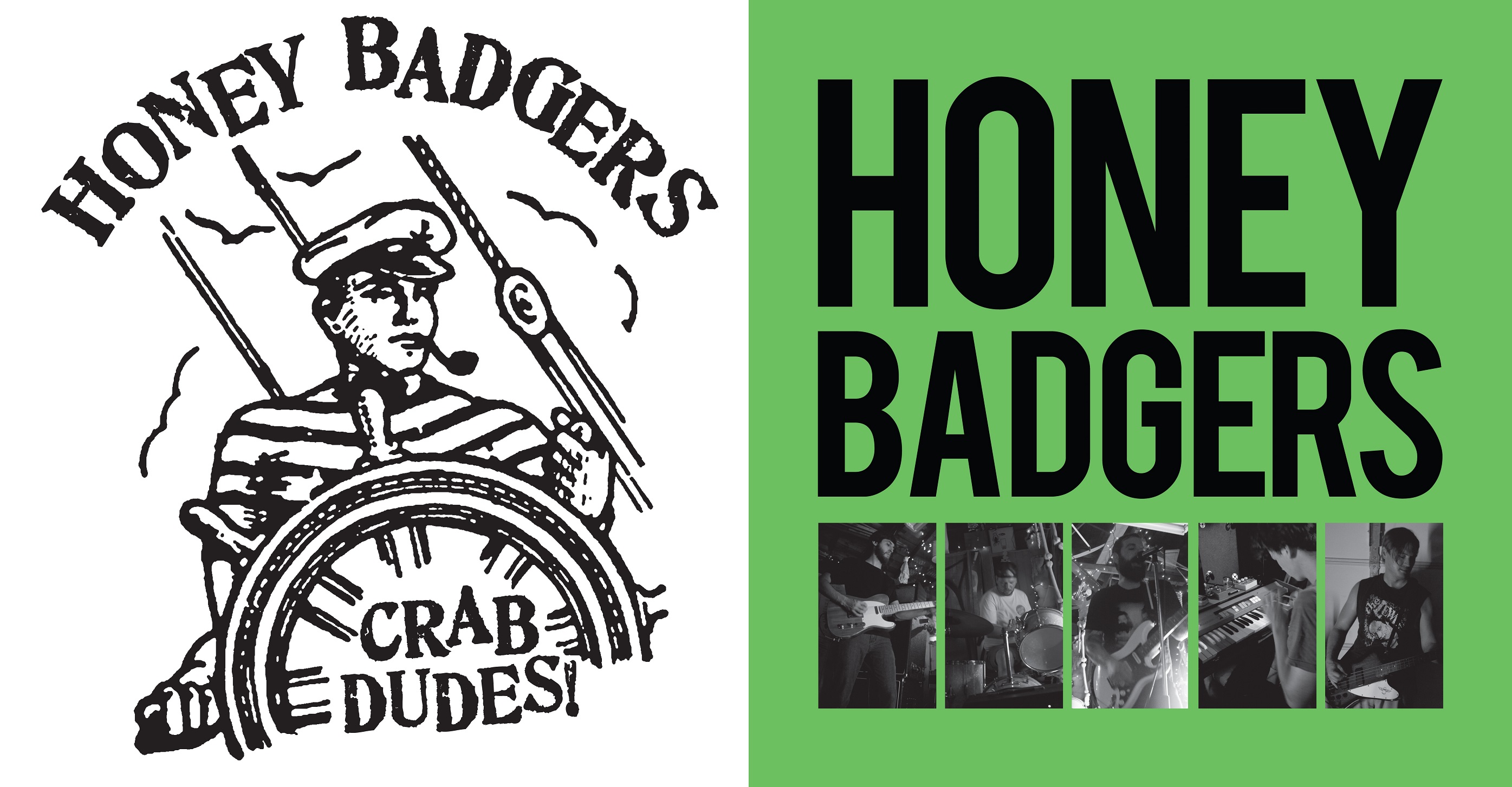 Honey Badgers- "Buena Park" LP + "Crab Dudes" 7" COMBO PACKAGE