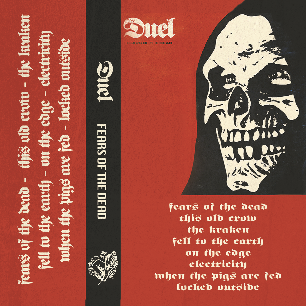 Duel- Fears Of The Dead Cassette Tape