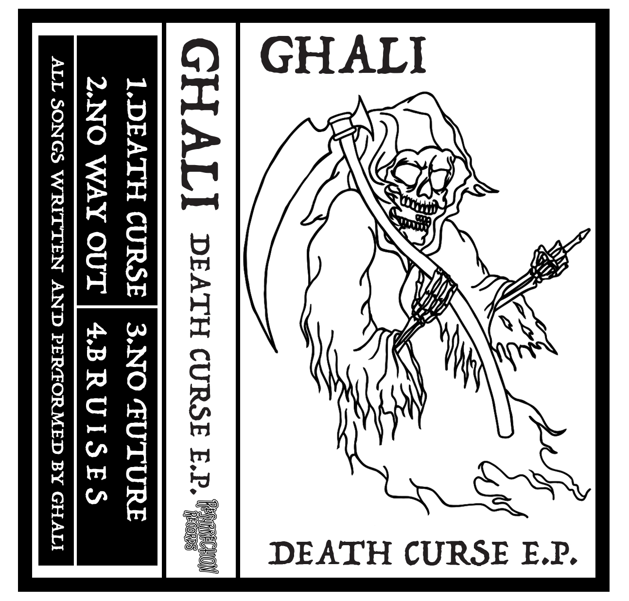 Ghali- Death Curse EP Cassette Tape