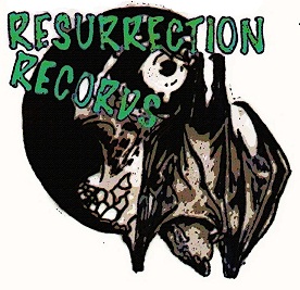 Resurrection Records 2.25" Button - "Bat / Skull" Logo