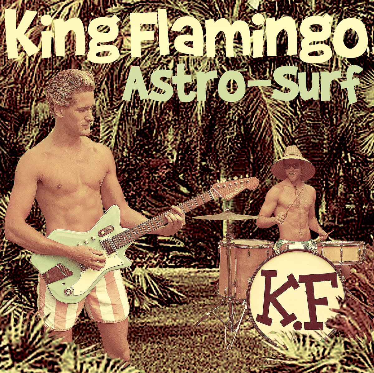 King Flamingo- Astro-Surf 7" [GREEN VINYL]