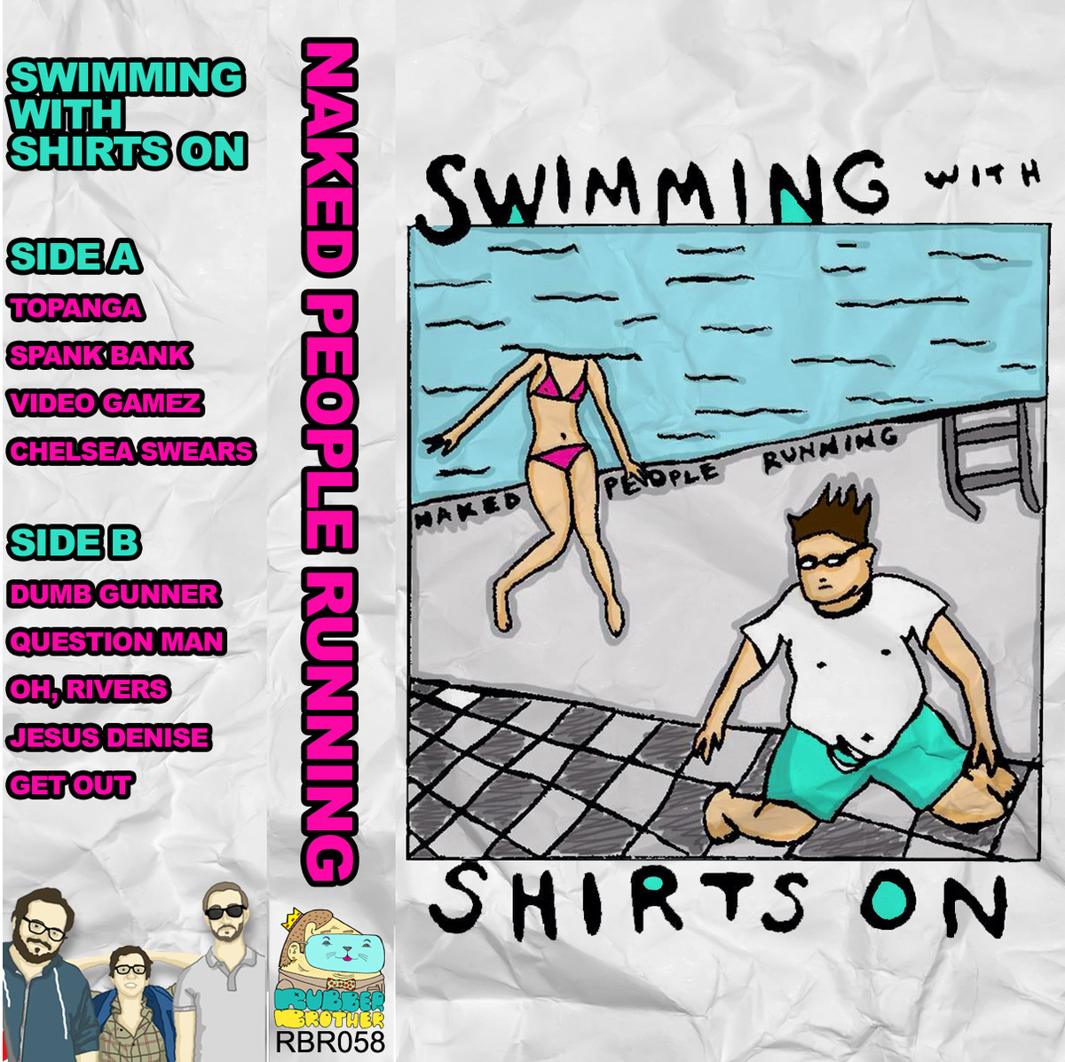 Naked People Running- Swimming With Shirts On Cassette Tape