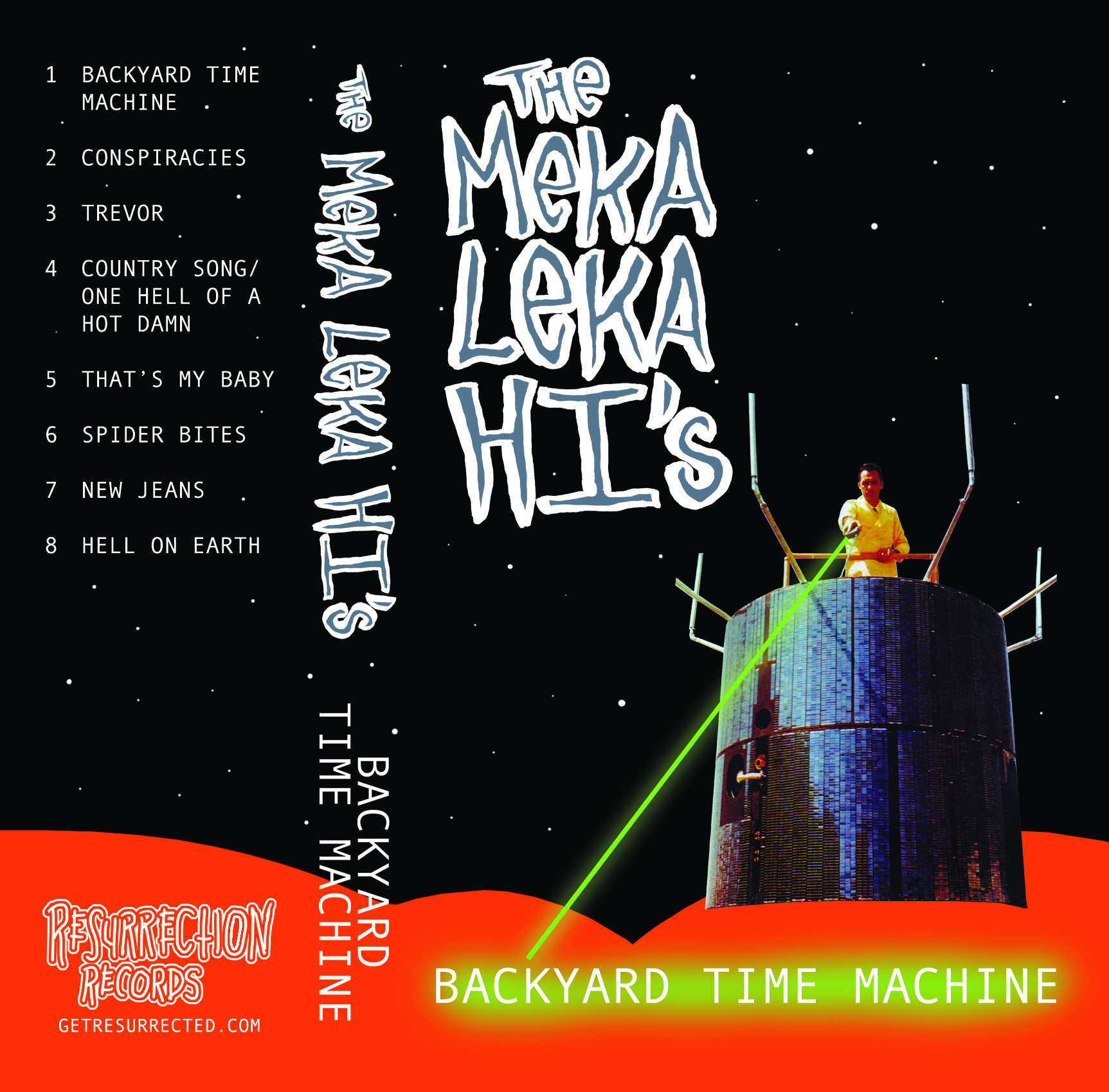 The Meka Leka Hi's- Backyard Time Machine Cassette Tape