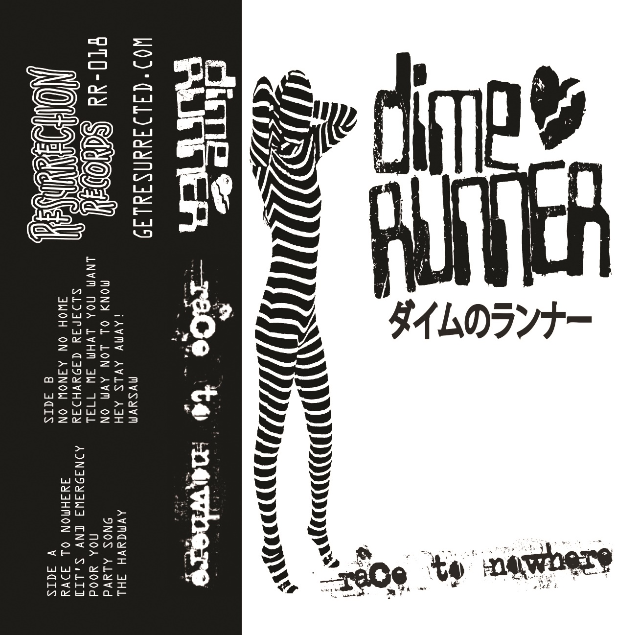Dime Runner- Race To Nowhere Cassette Tape
