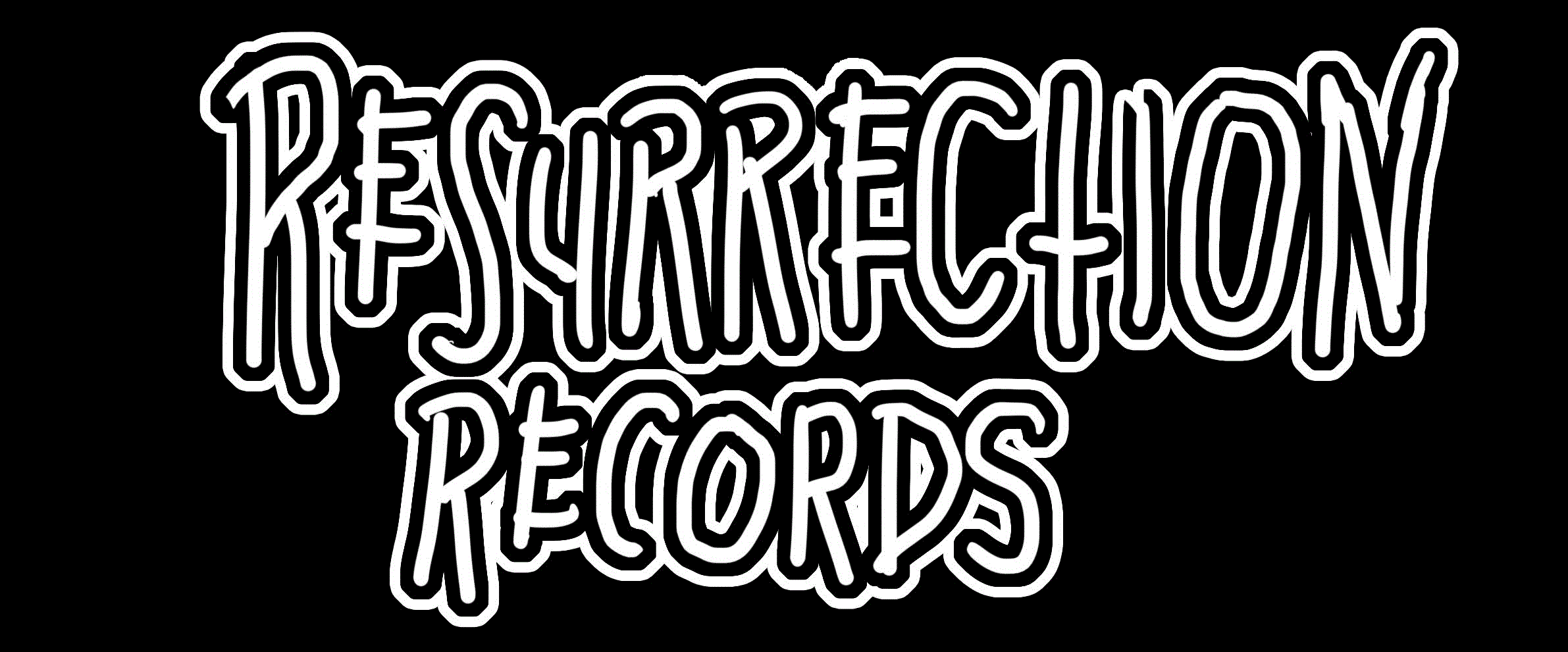 Resurrection Records 1" Button - "Inverted Resurrection" Logo