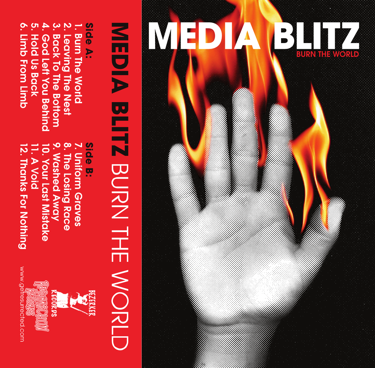 Media Blitz- Burn The World Cassete Tape