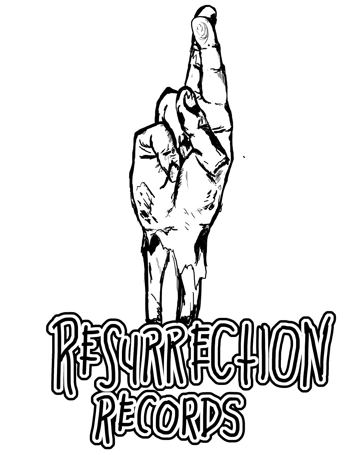 Resurrection Records 2.25" Button - "Resurrection" Logo
