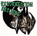 Resurrection Records 2.25" Button - "Bat / Skull" Logo